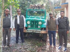 Pickup Truck Loaded with Firewood and Timber Seized in Fatikchhari, Two Forest Cases Filed